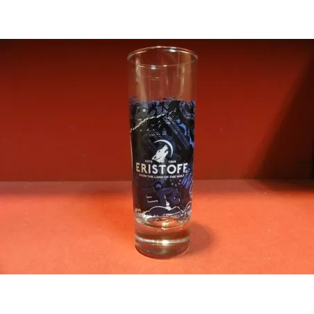 1 VERRE ERISTOFF  BLEU  HT 15.20CM