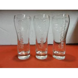 3 VERRES KRONENBOURG 15CL HT 14.50CM