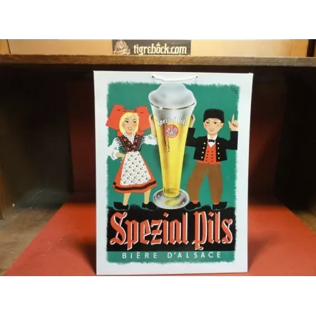 CARTON  SCHUTZENBERGER  SPEZIAL PILS  35CM X26.50CM