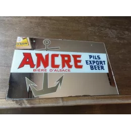 MIROIR ANCRE  FIXE SOUS VERRE  40CM X25CM