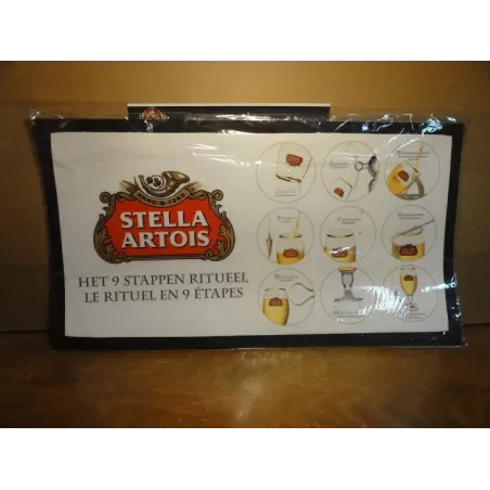 TAPIS  DE BAR STELLA ARTOIS  44CM X24CM