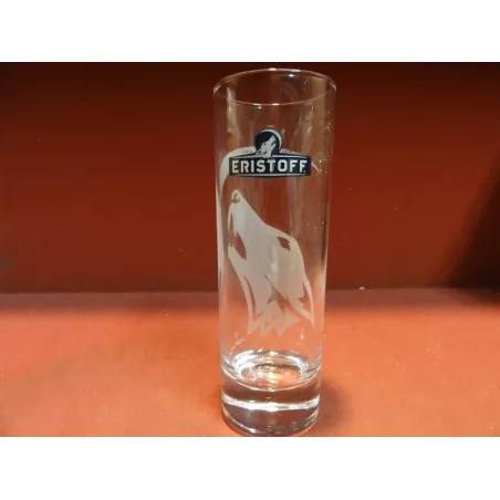 1 VERRE ERISTOFF LOUP 22CL HT. 15.20CM