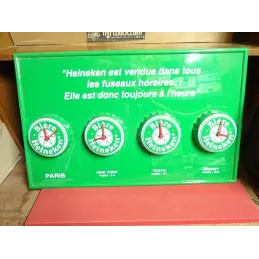 1 PANNEAU HEINEKEN  LES FUSEAUX HORAIRES
