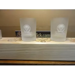 UN METRE JAGERMEISTER  EN BOIS  AVEC 10 SHOOTERS 0,80cm