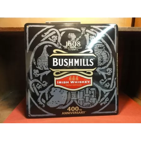 PLAQUE EMAILLEE BOMBEE  BUSHMILLS 39.50CM X39.50CM