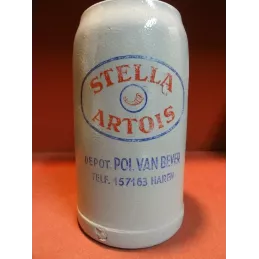 CHOPE  STELLA ARTOIS 1 LITRE EN GRES HT.18.20CM