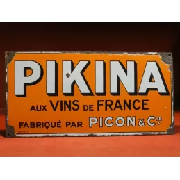 PLAQUE EMAILLEE PIKINA PICON  38CM X19CM