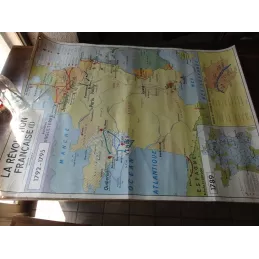 CARTE PLASITFIEE  LA REVOLUTION FRANCAISE  1M25X0M92