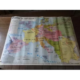 CARTE PLASITFIEE  LA REVOLUTION FRANCAISE  1M25X0M92
