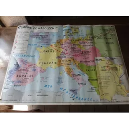 CARTE PLASITFIEE  LA REVOLUTION FRANCAISE  1M25X0M92