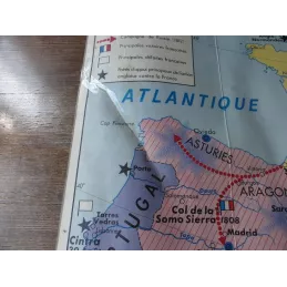 CARTE PLASITFIEE  LA REVOLUTION FRANCAISE  1M25X0M92