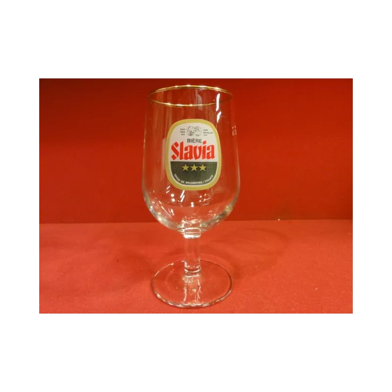 1 VERRE SLAVIA  LOGO VERT 25 CL