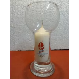 VERRE JEUX OLYMPIQUES ALBERVILLE 92  HT.16.50CM