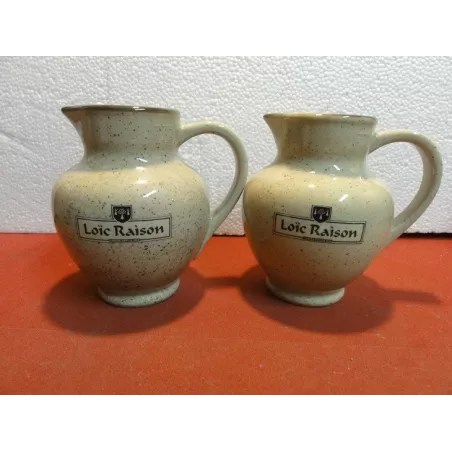 2 PICHETS  CIDRE  LOIC RAISON  50CL HT.13.50CM