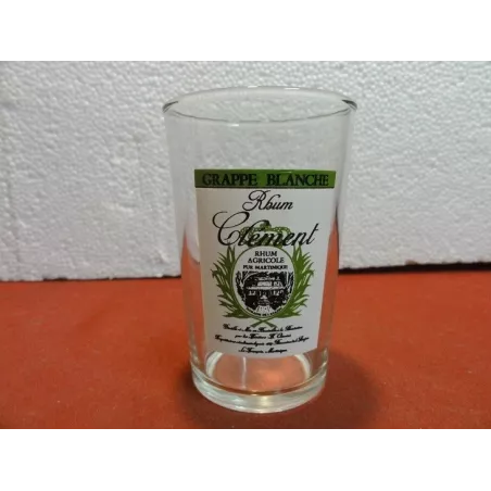 1 VERRE RHUM  CLEMENT  HT 10CM