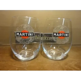 2 VERRES MARTINI  35CL HT 11CM