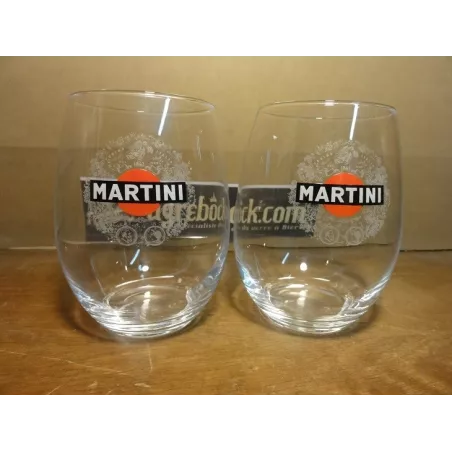 2 VERRES MARTINI  35CL HT 11CM