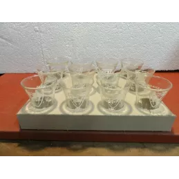 12 VERRES MESS DES SOUS OFFICIERS B. A 745