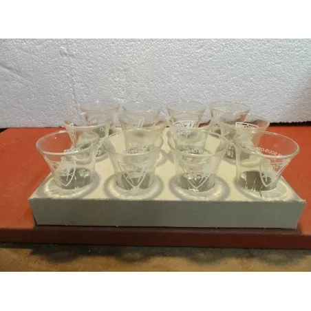 12 VERRES MESS DES SOUS OFFICIERS B. A 745