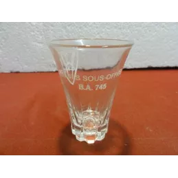 12 VERRES MESS DES SOUS OFFICIERS B. A 745