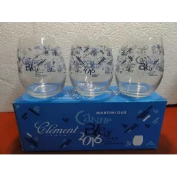 3 VERRES  RHUM  CLEMENT...