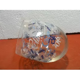 3 VERRES  RHUM  CLEMENT  33CL HT 10CM