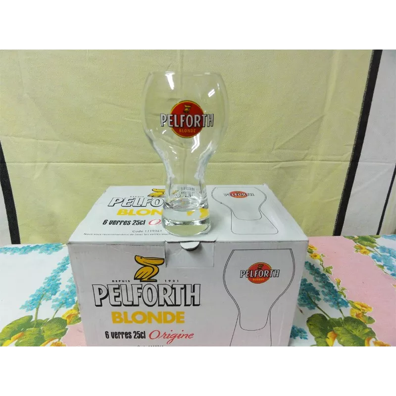 1 BOITE DE 6 VERRES PELFORTH 25CL 