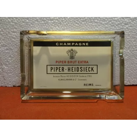 CENDRIER CHAMPAGNE PIPER-HEIDSIECK 16.50CM X11CM