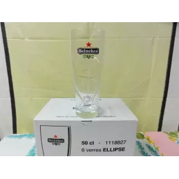 1BOITE DE 6 VERRES HEINEKEN  HELLIPSE 50CL