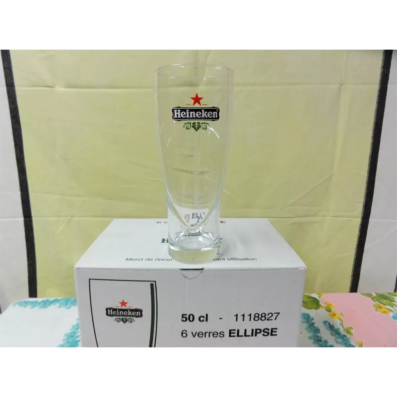 1BOITE DE 6 VERRES HEINEKEN  HELLIPSE 50CL