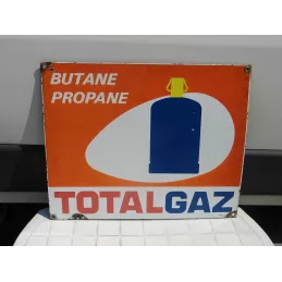 PLAQUE EMAILLEE TOTAL GAZ 60CM X50CM