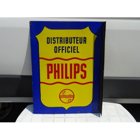 PLAQUE EMAILLEE PHILIPS DOUBLE FACE  60CM X45CM