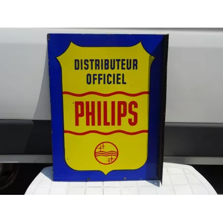 PLAQUE EMAILLEE PHILIPS DOUBLE FACE  60CM X45CM