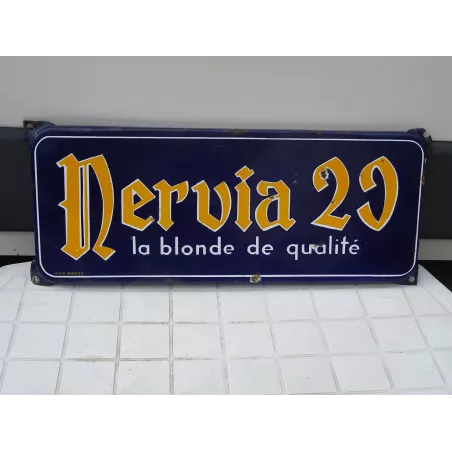 PLAQUE EMAILLEE NERVIA  58CM X23CM