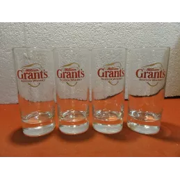 4 VERRES WILLIAM GRANT'S 22CL HT 13.20CM