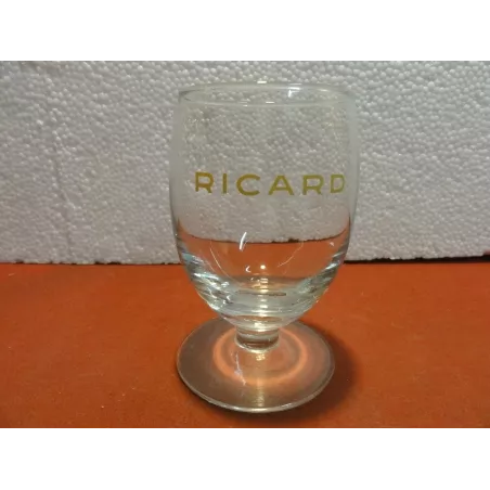 6 VERRES RICARD 17CL LOGO JAUNE  ANCIEN