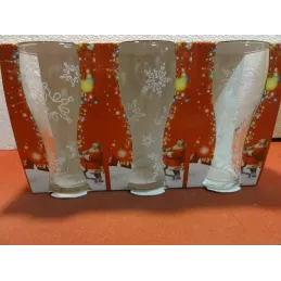 3 VERRES COCA-COLA  NOEL HT...