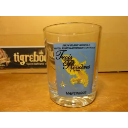 1 VERRE RHUM TROIS RIVIERES HT 7.80CM