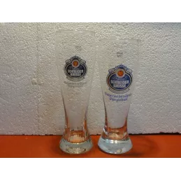 DEUX VERRES SCHNEIDER WEISSE 50CL 24.50CM ET 23CM