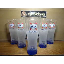 6 VERRES KRONENBOURG BLANC...