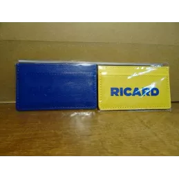DEUX PORTES CARTES RICARD  BLEU ET JAUNE