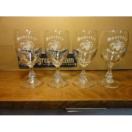 4 VERRES A VIN SANCERRE MENETOU-RATEL 10CL HT.12.20CM