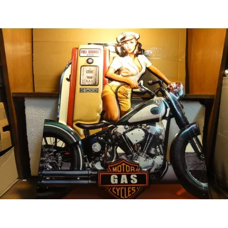 TOLE  MOTOR GAS CYCLES 70CM X60CM