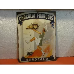 TOLE CHOCOLAT  FRANCOIS  33CM X25CM