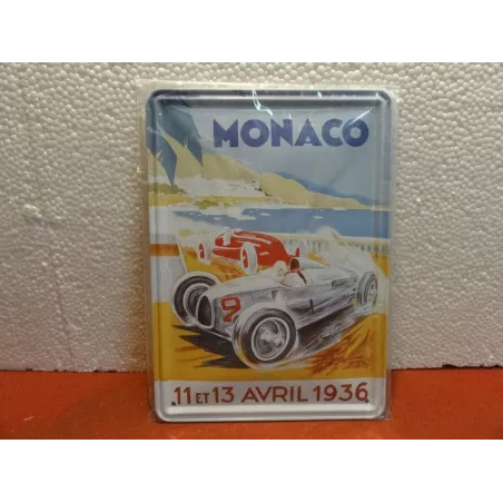 TOLE MONACO 11/13 AVRIL 1936 21CM X15CM