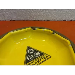 CENDRIER EMAILLE  ABC / BATSCHARI DIAMETRE 10.50CM