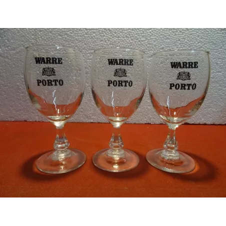 TROIS VERRES PORTO WARRE  HT 12CM