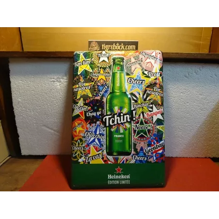 TOLE HEINEKEN  SERIE LIMITEE 40CM X27CM