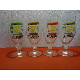4 VERRES PELFORTH 25CL EDITION LIMITEE  2019 HT.16.50CM
