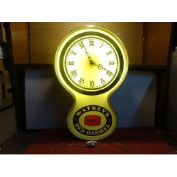 HORLOGE LUMINEUSE WATNEY'S RED BARREL  55CM X36CM
